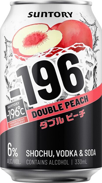 Suntory -196 Double Peach Can 330mL