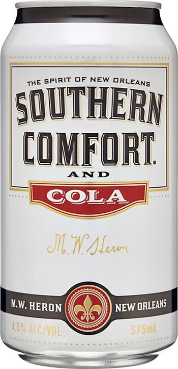 Southern Comfort & Cola Cans 375mL
