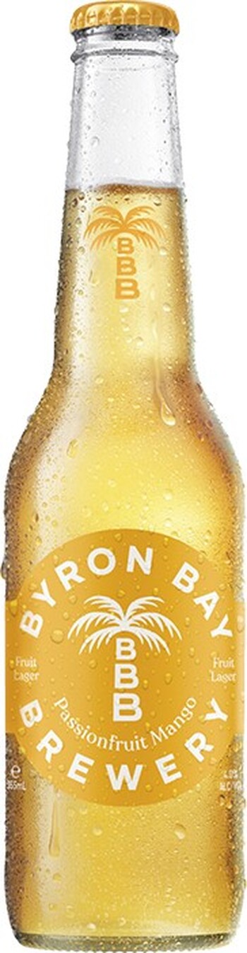Byron Bay Brewery Fruit Lager Passionfruit Mango 355mL