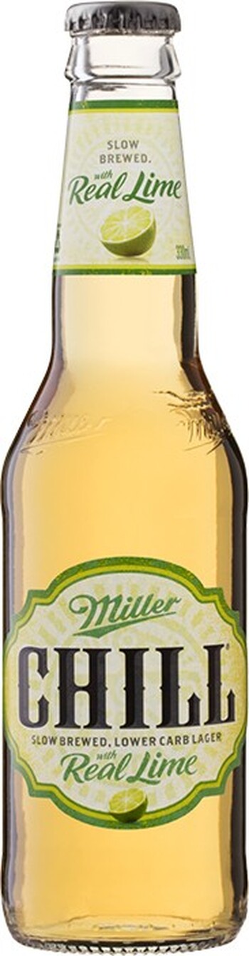 Miller Chill With Lime Lager Bottles 330mL