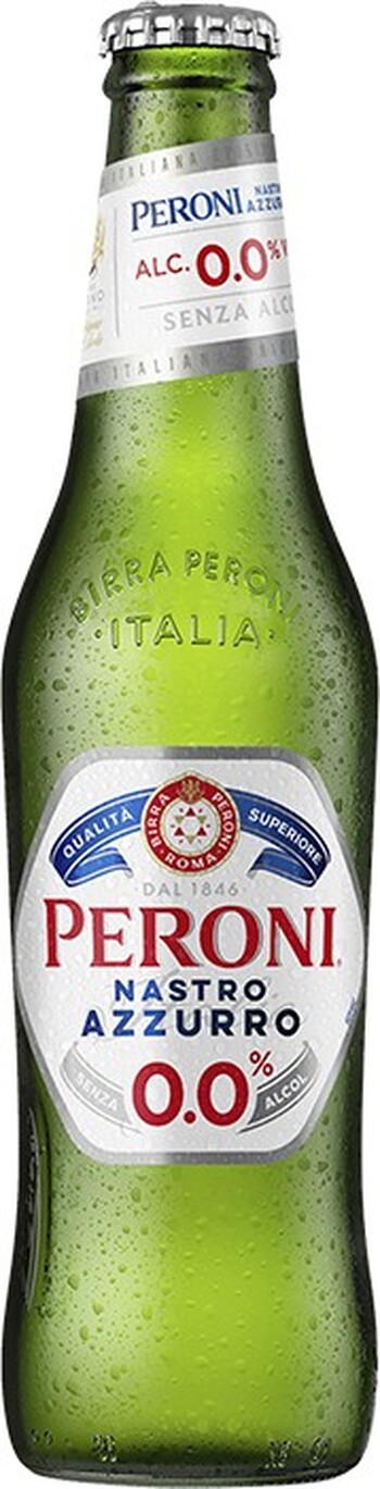 Peroni Nastro Azzurro 0.0 Percent Bottle 330mL