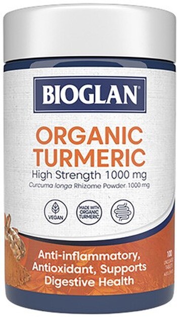 Bioglan Organic Turmeric High Strength 1000mg 100 Tablets