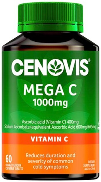 Cenovis Mega C 1000mg Orange 60 Chewable Tablets