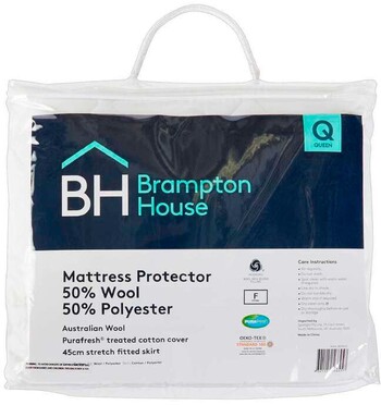 30% off Brampton House 50% Wool 50% Polyester Mattress Protector