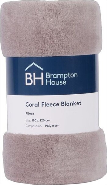 50% off Brampton House Coral Fleece Blanket