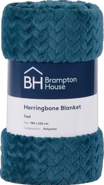 50% off Brampton House Herringbone Blanket