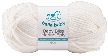 NEW Bella Baby Baby Bliss Merino 8ply 50g