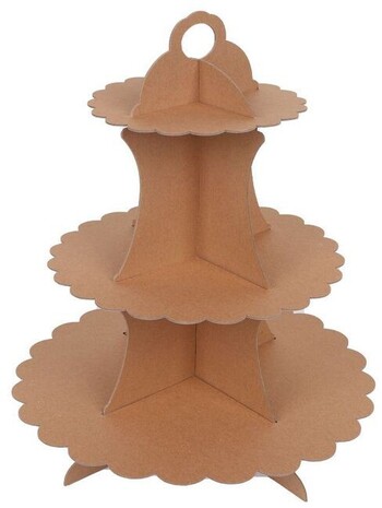 Multi-Tiered Cardboard Cupcake Stand