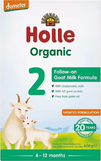 Holle Organic Goat Milk Follow-On Infant Formula 2 with DHA 400g¹