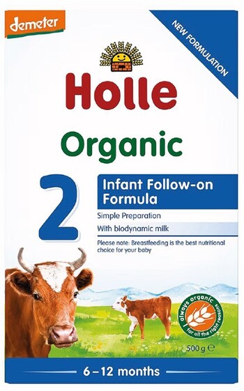 Holle Organic Cow Milk Infant Follow-On Formula 2 with DHA 500g¹