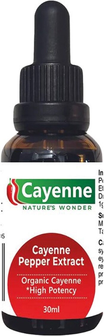 NEW Cayenne Nature's Wonder Cayenne Pepper Extract with dropper 30ml