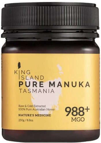 King Island Pure Manuka Honey Tasmania 250g MGO 988+¹