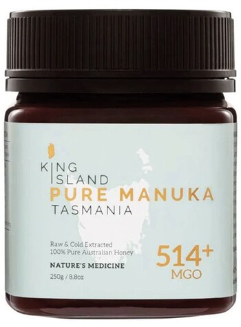 King Island Pure Manuka Honey Tasmania MGO 514+ 250g¹