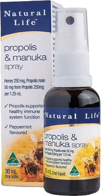 Natural Life Propolis & Manuka Honey Spray 30ml¹