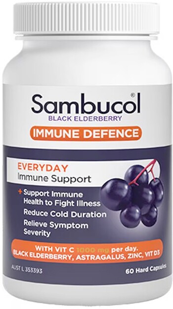 Sambucol Immune Defence Everyday Support 60 Capsules