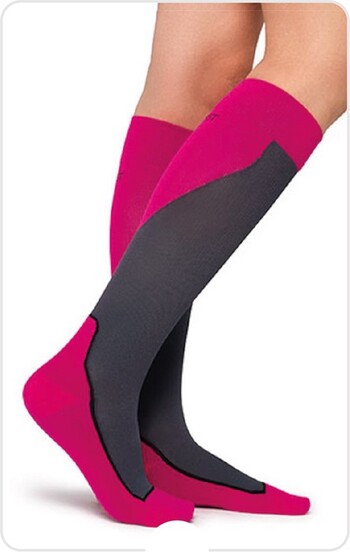 Jobst Sport Compression Socks Unisex 15-20 mmHg Pink M
