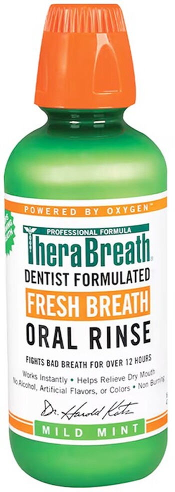 TheraBreath Fresh Breath Oral Rinse Mild Mint 473ml