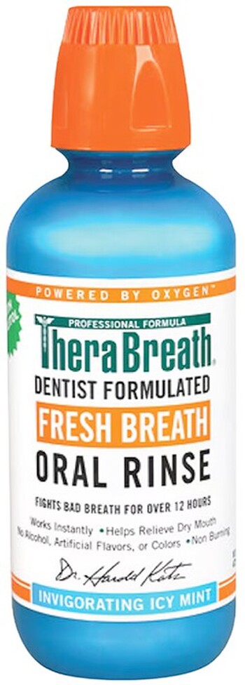 TheraBreath Fresh Breath Oral Rinse Icy Mint 473ml