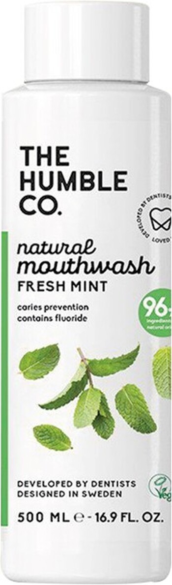 The Humble Co Natural Mouthwash Fresh Mint 500ml