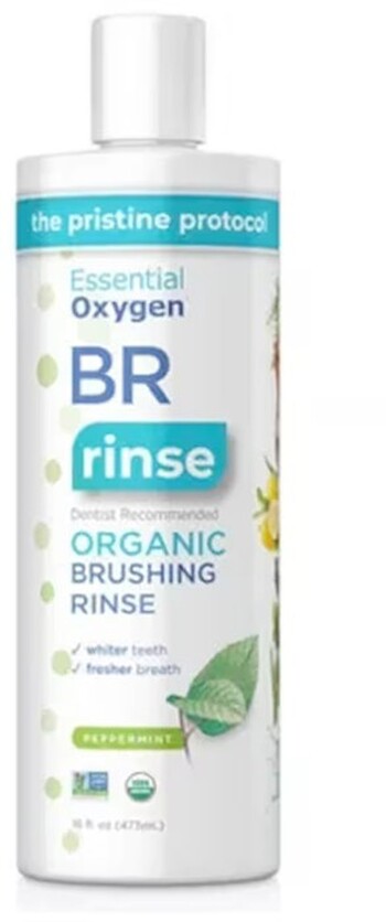 Essential Oxygen BR Brushing Rinse Peppermint 473ml