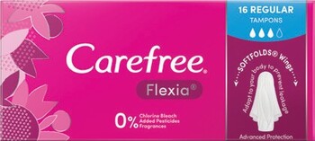 Carefree Tampons Flexia Regular 16 Pack*