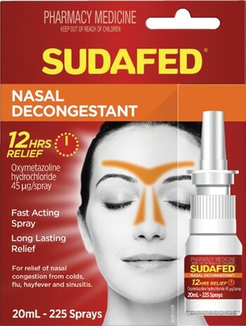 Sudafed Nasal Decongestant Spray 20mL*