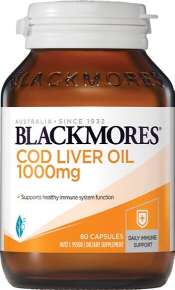 Blackmores Cod Liver Oil 1000mg 80 Capsules*
