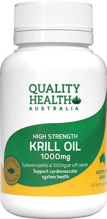 Quality Health High Strength Krill Oil 1000mg 60 Capsules*