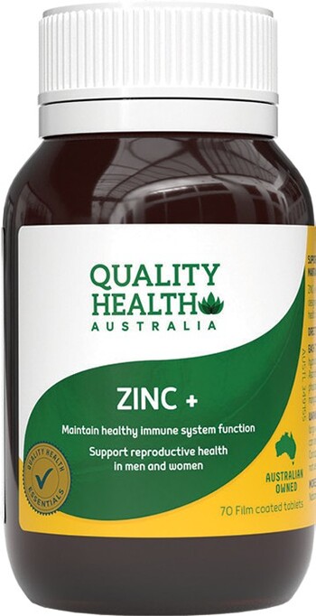 Quality Health Zinc+ 70 Tablets*