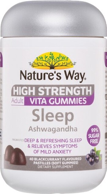 Nature’s Way High Strength Adult Vita Gummies Sleep Ashwaghanda 40 Pastilles*