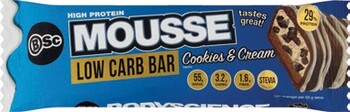 BSc Low Carb High Protein Cookies & Cream Mousse Bar 55g*