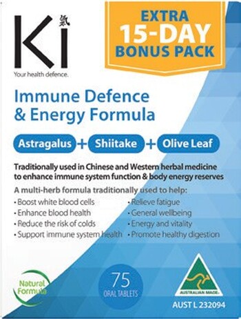 Ki Immune Defence & Energy Formula 75 Tablets*