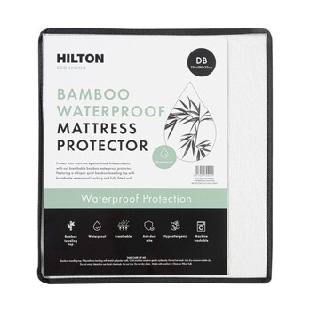 Eco Living Bamboo Waterproof Mattress Protector by Hilton