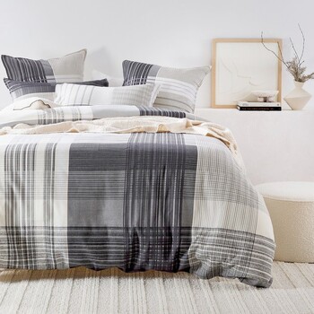 Carter Check Quilt Cover Set by Habitat
