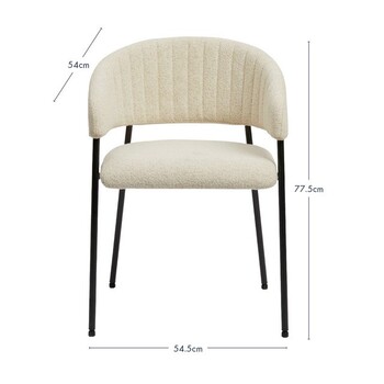 Blake Boucle Dining Chair by M.U.S.E.