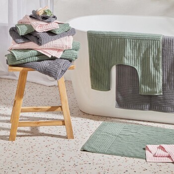 Patara Towelling Bath Mat by The Cotton Company