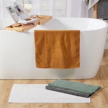 Montreal Towelling Bath Mat by The Cotton Company