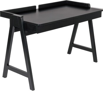 Acton 2 Drawer Desk Black