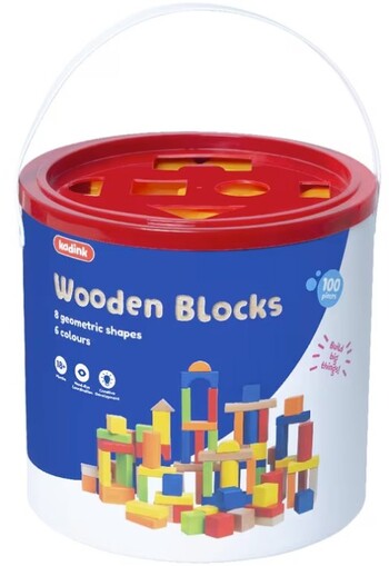 Kadink Wooden Blocks 100 Pieces