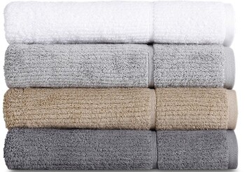 Vue Combed Cotton Ribbed Bath Towels