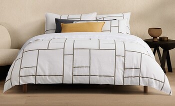 Sheridan Parker Quilt Cover Set# in White