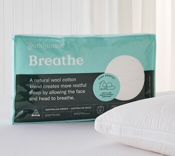 MiniJumbuk Breathe Cotton Quilted Medium Pillow