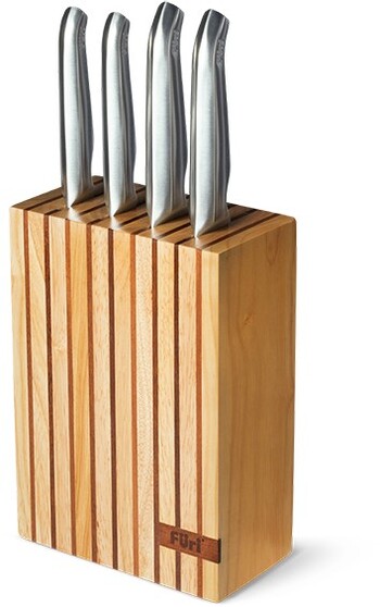 Furi 5pc Pro Wooden Knife Block