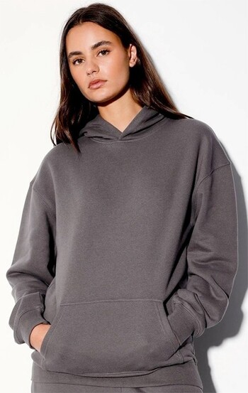 Miss Shop Oversized Hoodie - Charcoal