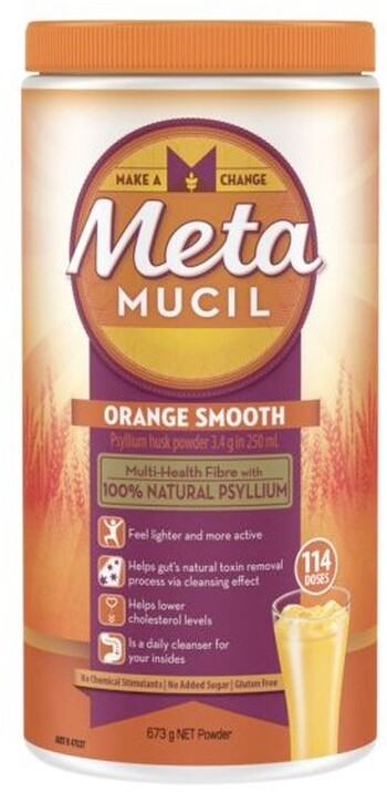 Metamucil Fibre Powder Orange Smooth Natural 114 Doses*