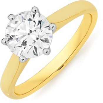 Alora 14ct Gold 1.5 Carat Lab Grown Diamond Solitaire Ring