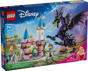 LEGO Disney Maleficent’s Dragon Form and Aurora’s Castle 43240