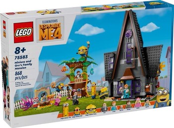 NEW LEGO Despicable Me 4 Minions and Gru’s Family Mansion 75583