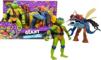 NEW Teenage Mutant Ninja Turtles 2-Pack Giant Turtle with Mutant Figures