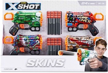 NEW X-Shot 4-Pack Skins Menace